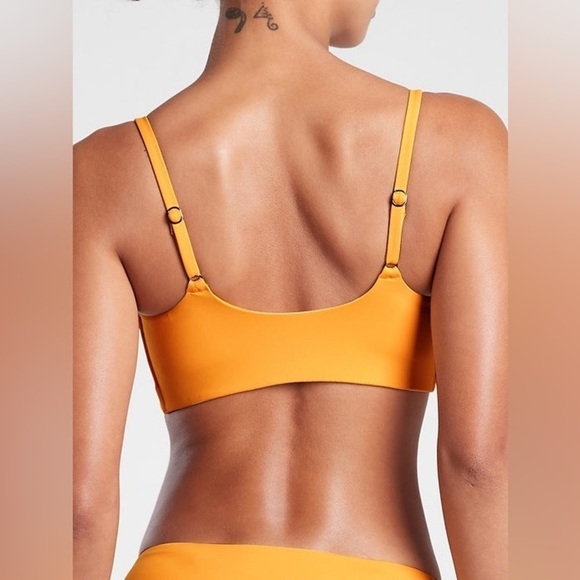 Athleta Scoop Bikini in mustard yellow size medium - Picture 2 of 8